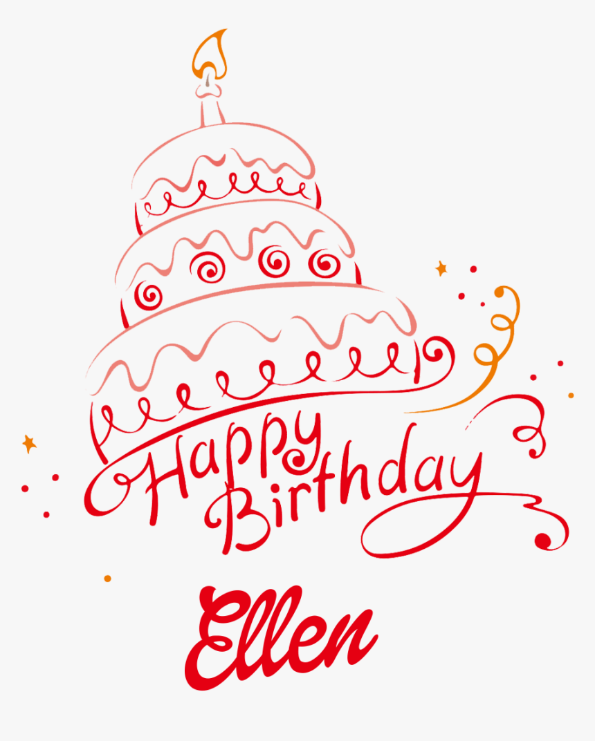 Kelly Happy Birthday Vector Cake Name Png - Happy Birthday Rashid Cake, Transparent Png