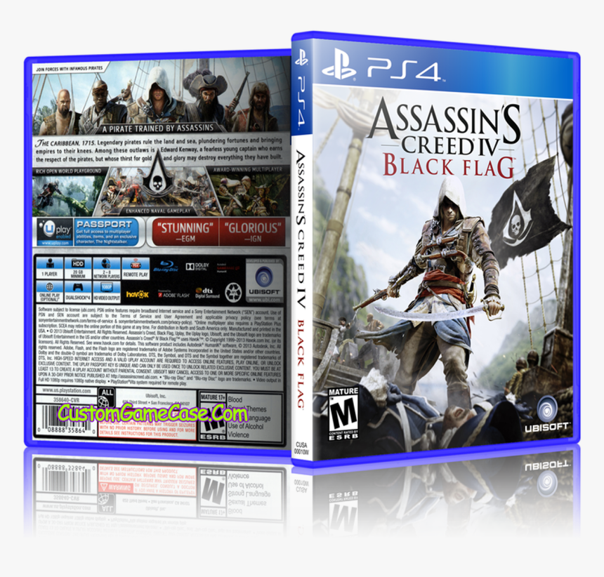 Assassins Creed Iv Black Flag - Assassins Creed Black Flag Cover, HD Png Download