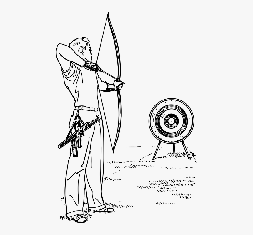 Archer, Archery, Arrow, Bow, Shooting, Sport - Bow And Arrow, HD Png Download