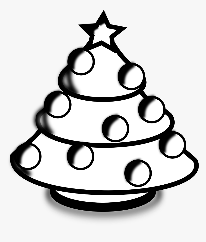 Tree Black And White Palm Tree Clipart Black And White - Clip Art Merry Christmas Black And White, HD Png Download