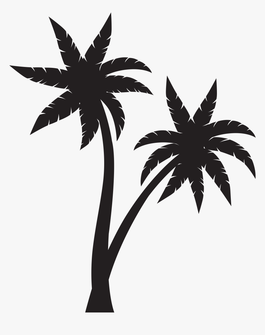 Palm Clipart Black And White, HD Png Download