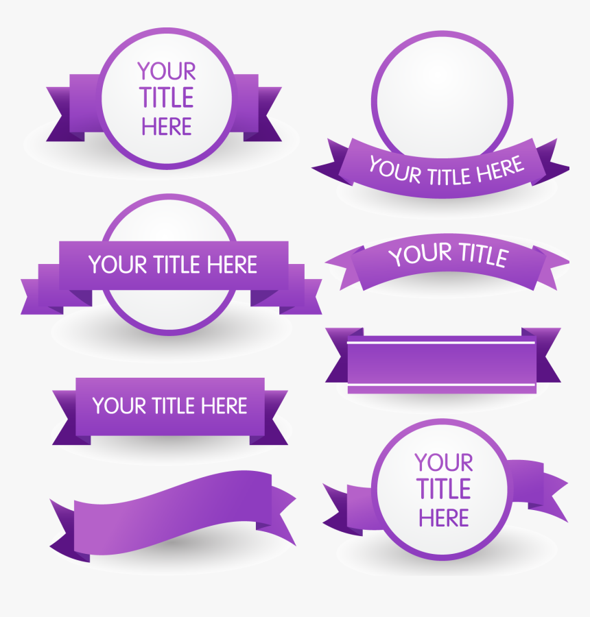 Violet Banner Png Image With Transparent Background Transparent