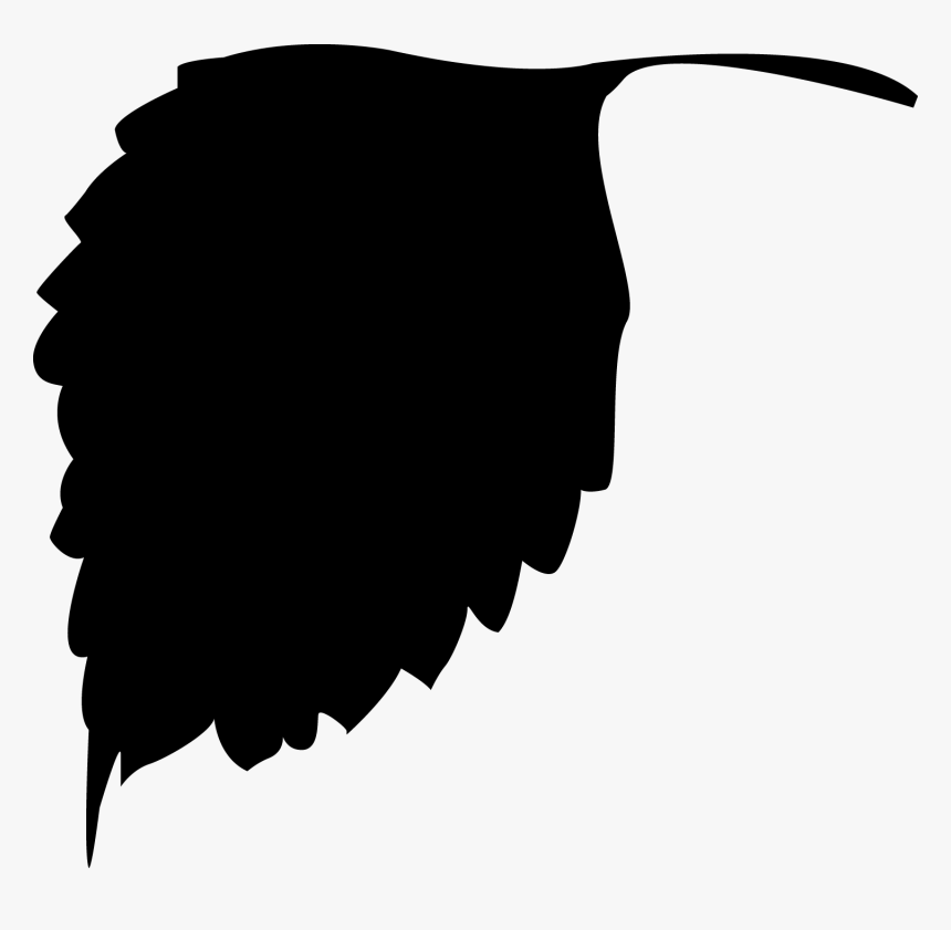 Free Vector Leaves Silhouette At Getdrawings - Vector Of Leaves Black And White Png, Transparent Png