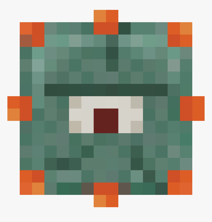 New Texture - Minecraft Elder Guardian Face, HD Png Download
