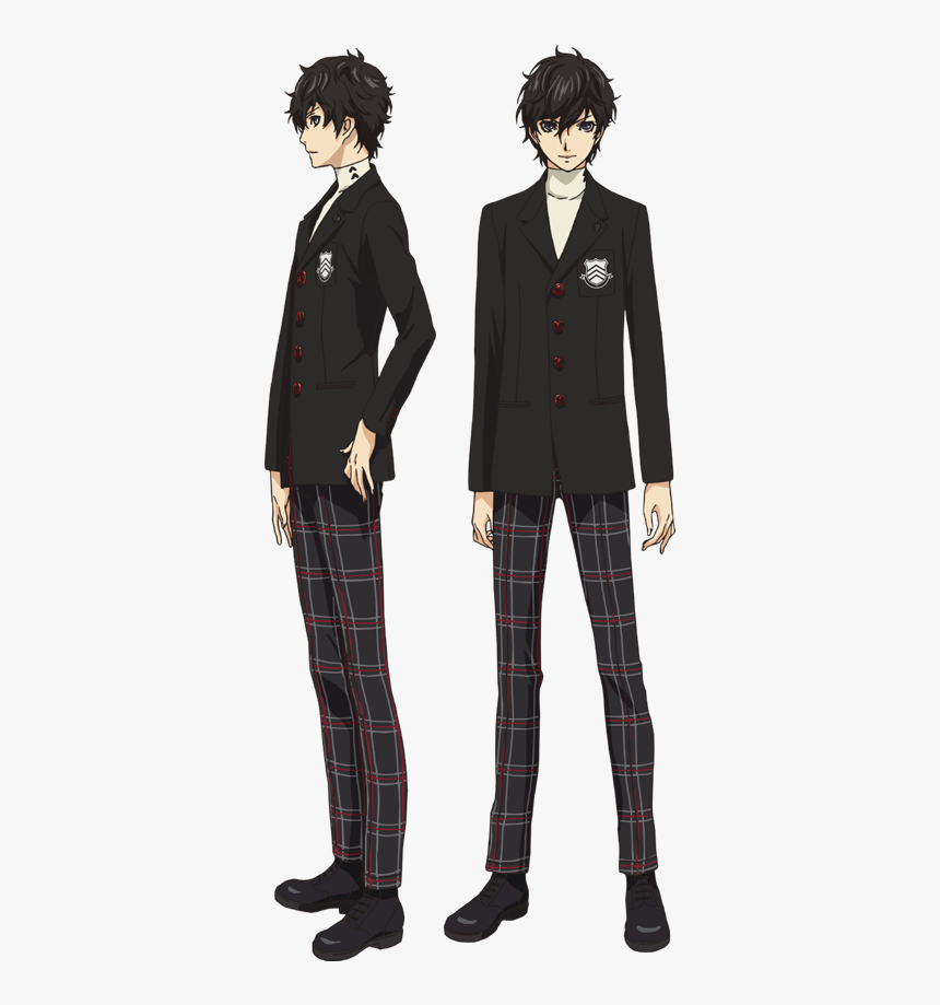 Download Amamiya Ren Image - Joker Persona 5 School Uniform, HD Png Download