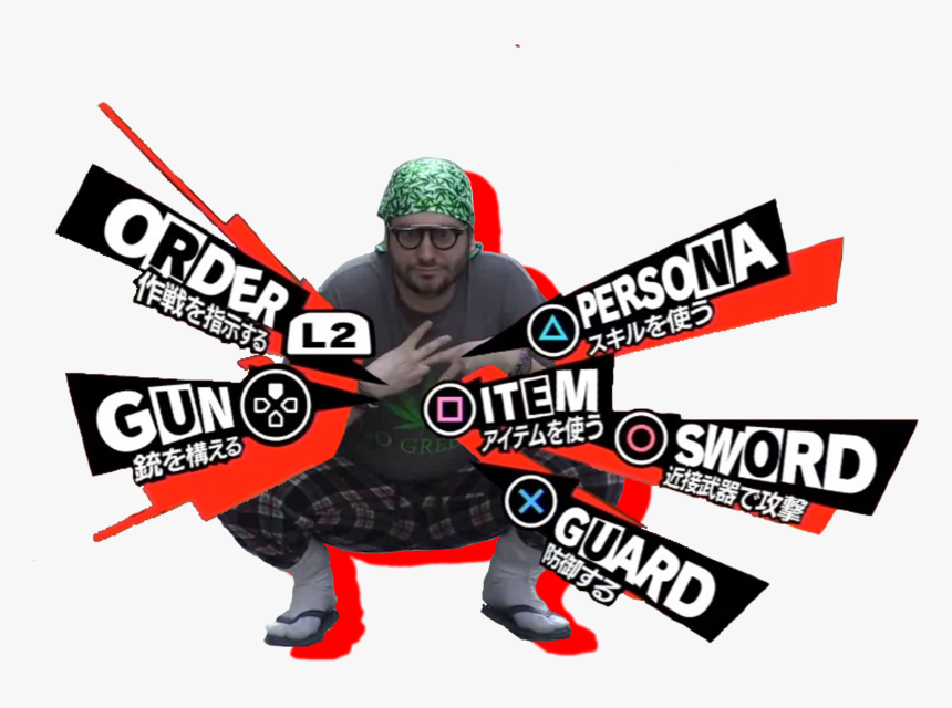 し2 スキルを使う Oitem 銃を構える アイテムを使う Persona 5 Shin Megami - Persona 5 Menu Png, Transparent Png