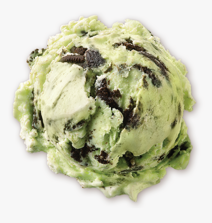 Homemade Brand Mint Cookies N Cream Ice Cream Scoop - Mint Ice Cream Scoop Png, Transparent Png