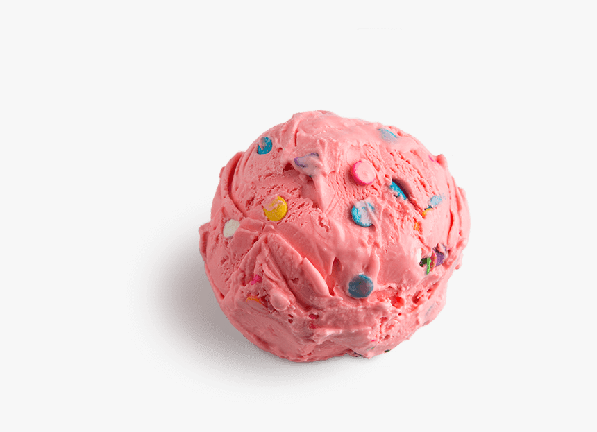 Cotton Candy Ice Cream Scooped - Pink Cotton Candy Ice Cream, HD Png Download