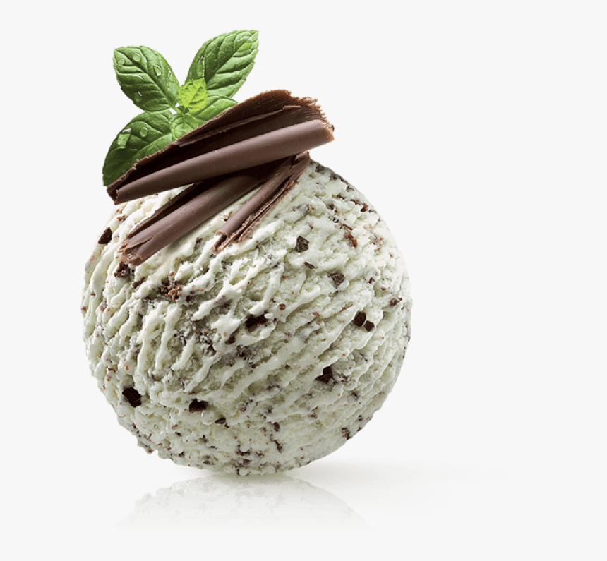 Mint Chocolate Ice Cream - Black Forest Ice Cream Scoop, HD Png Download