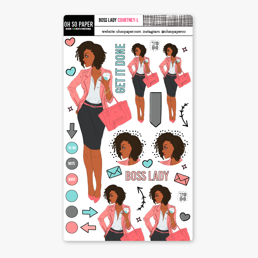 Boss Lady Planner Sticker, HD Png Download