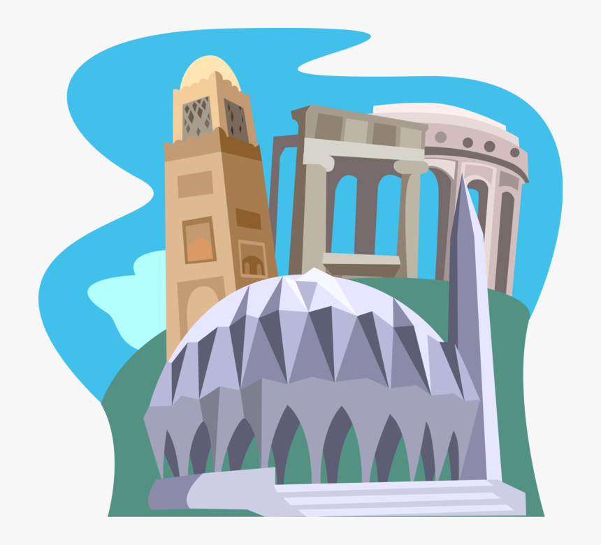 Vector Illustration Of Libya Leptis Magna, Morocco - Illustration, HD Png Download