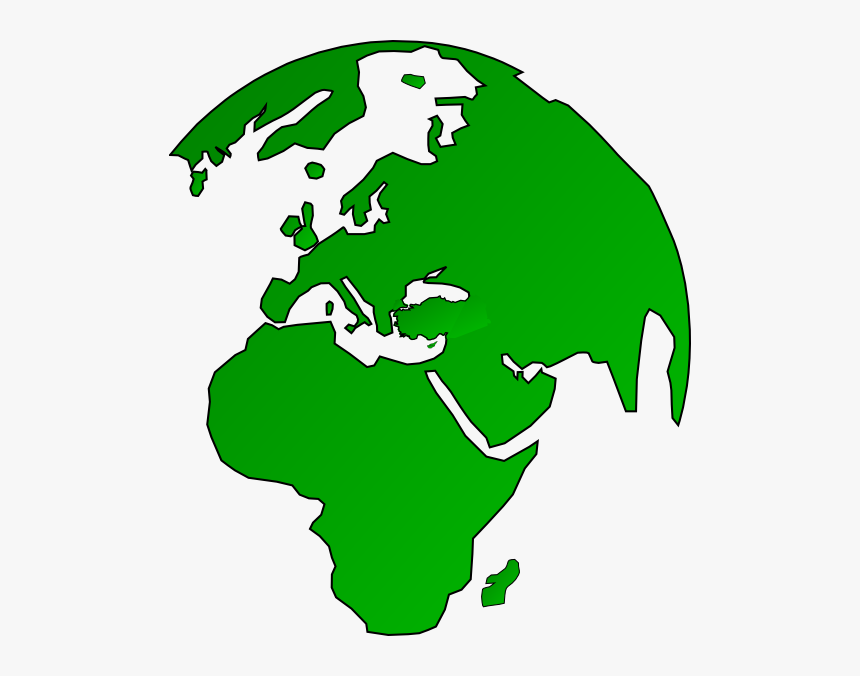 African Map On Globe, HD Png Download
