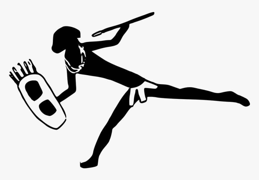 Hunter Vector Bush African - African Cave Man Clipart, HD Png Download