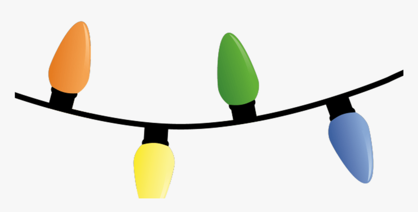 Tangled Christmas Lights Clipart Image - Christmas Light String Transparent, HD Png Download