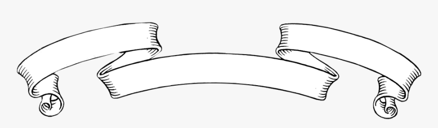 Vintage Black And White Banner Png, Transparent Png