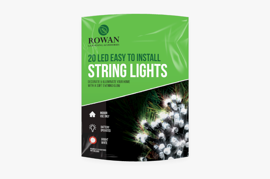 White Led String Lights - Christmas Tree, HD Png Download