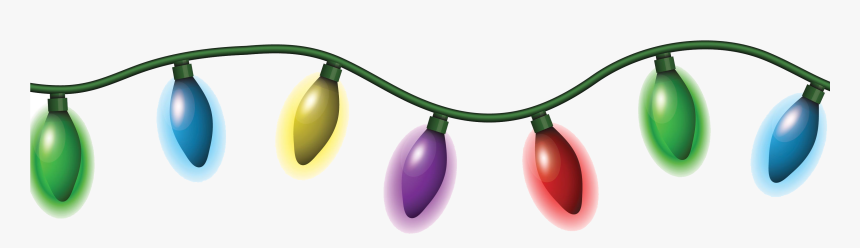Christmas Lights White Background, HD Png Download