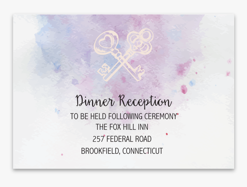 Reception Card Brush Strokes - Poster, HD Png Download