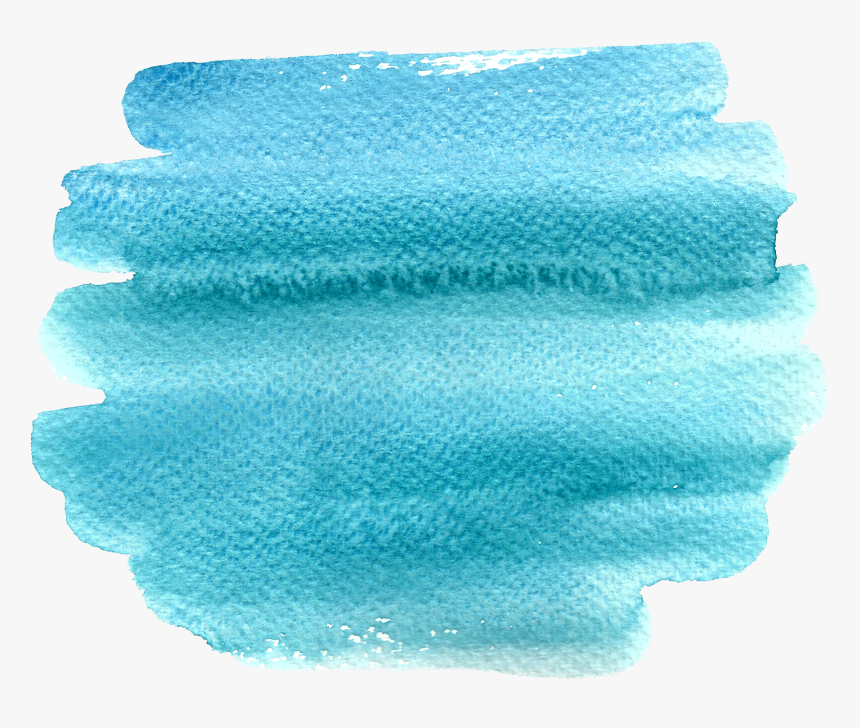 Blue Watercolor Painting Brush - Blue Paint Brush Strokes, HD Png Download