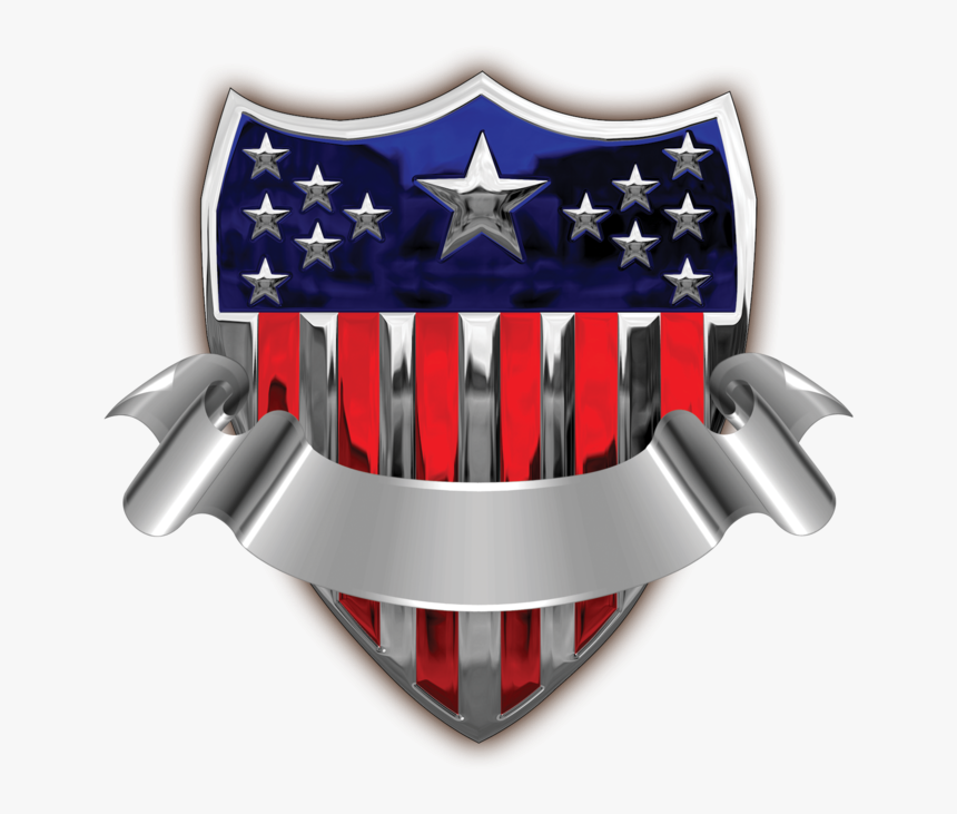 Usa Badge With Banner Transparent Png Clip Art Image - Png American Badge Transparent, Png Download