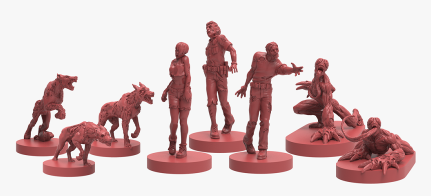 3d Renders Of Zombie Dogs, Zombies, Lickers - Figurine, HD Png Download