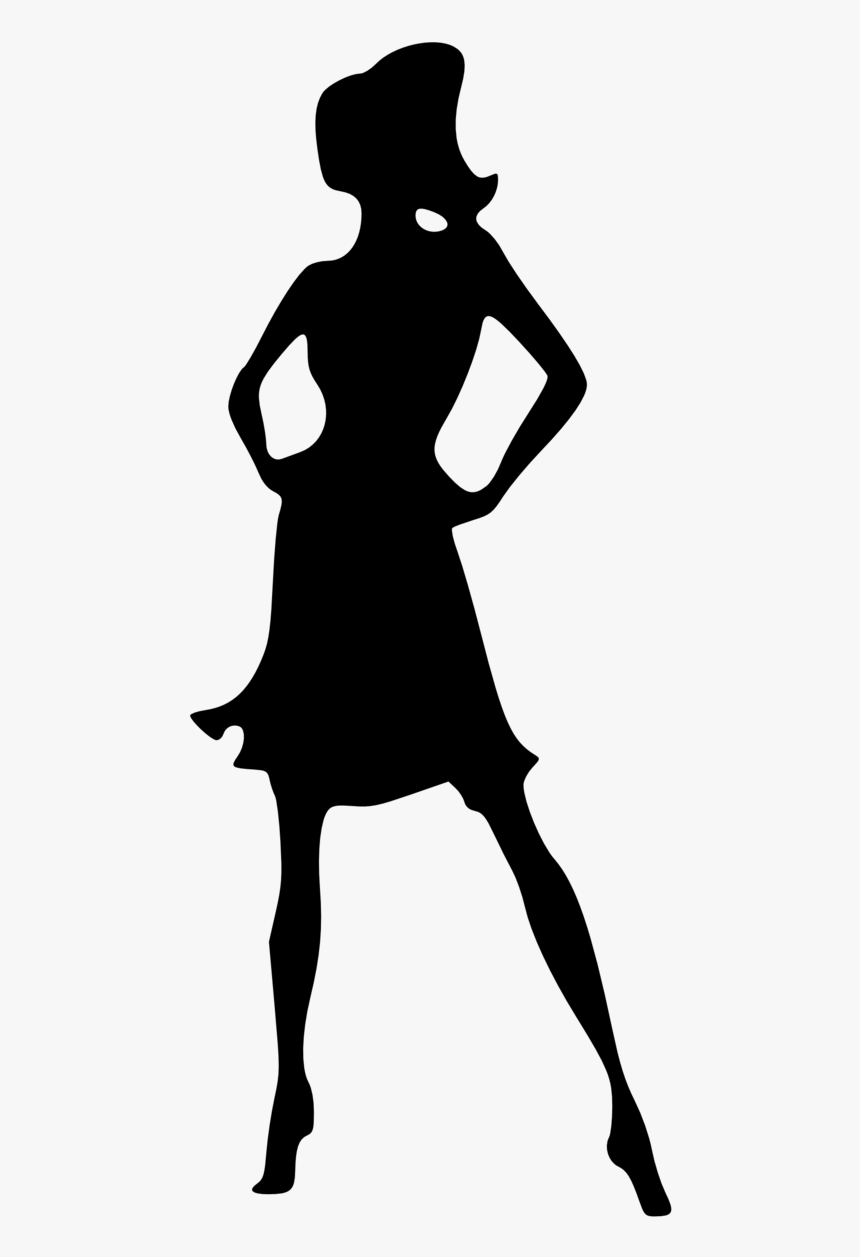 Clip Art Women Vector Graphics Openclipart Free Content - Lady Clipart Black And White Png, Transparent Png