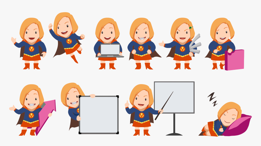 Business Women Characters Png, Transparent Png