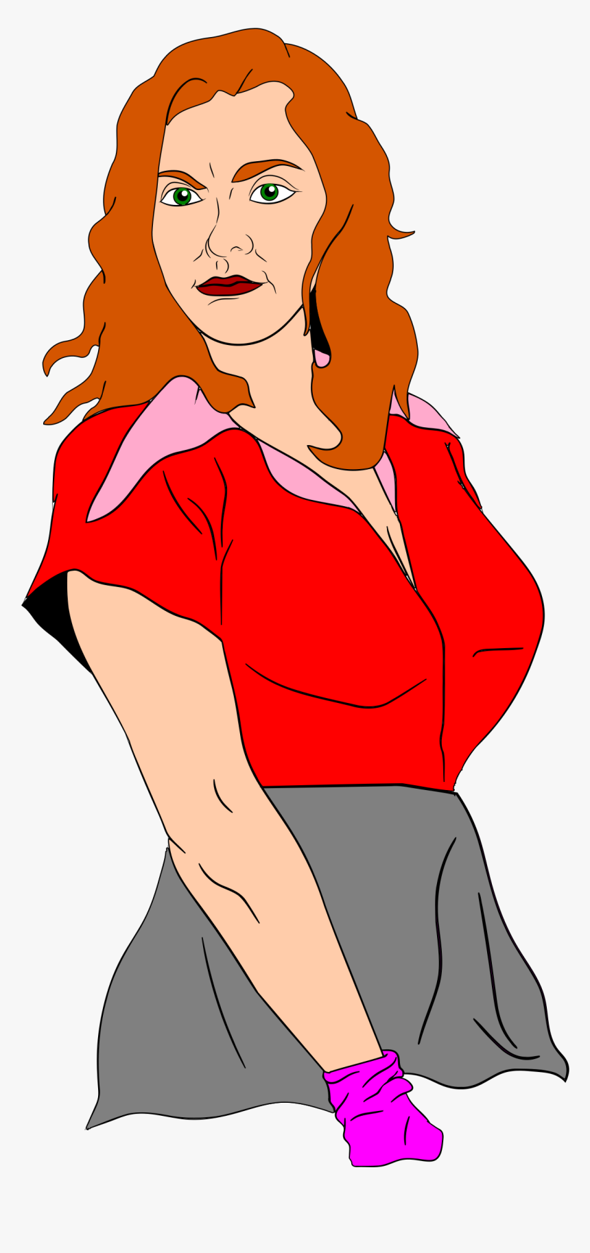 Color Vector Toon Girl Clip Arts - Female Mad Hatter Clip Art, HD Png Download