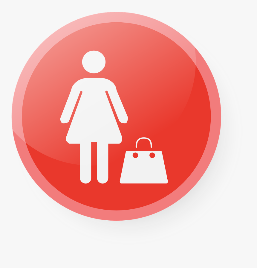 Shopping Icon Red, HD Png Download