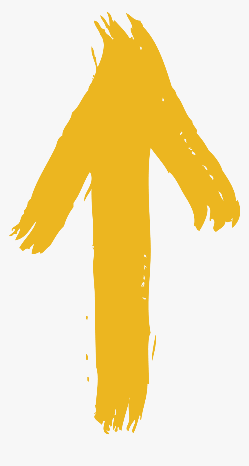 Arrow Euclidean Vector Yellow Computer File - Hand Drawn Yellow Arrow Png, Transparent Png