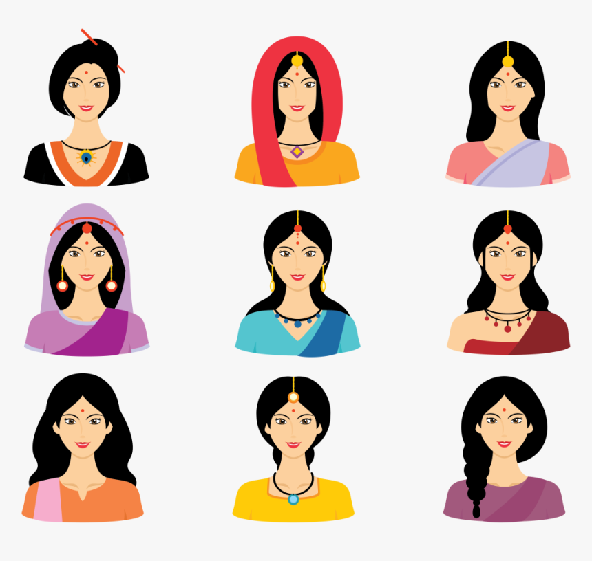 Traditional Indian Family Clipart For Kids - Indian Lady Farmer Clipart, HD Png Download
