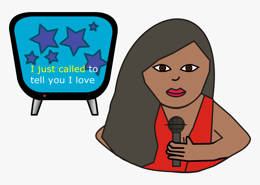 Karaoke Woman Clip Arts - Clipart Karaoke, HD Png Download