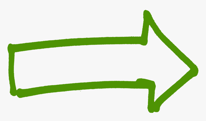 Arrow Rough Green Right - Green Transparent Background Right Arrow, HD Png Download