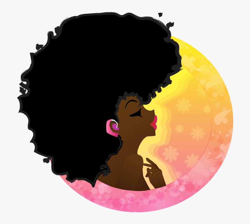 Vector Women Afro - Afro Hair Vector Png, Transparent Png