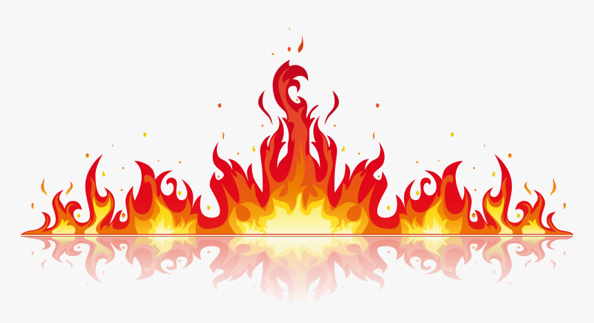 Flame Clip Art Transprent - Fire Flame Vector Png, Transparent Png