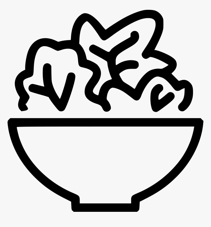 Salad Bowl - Salad Icon, HD Png Download