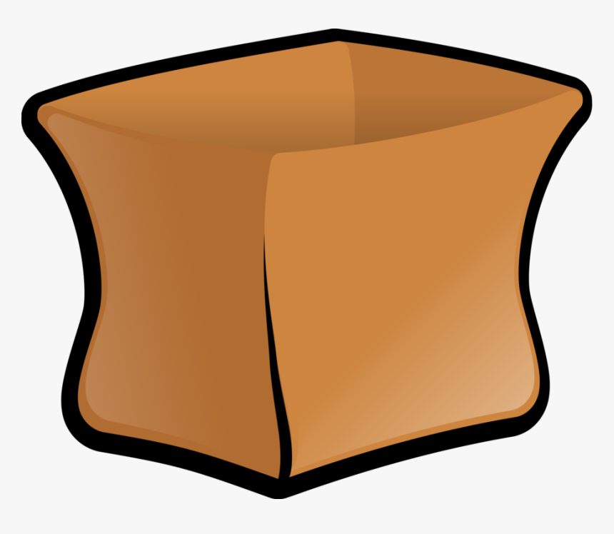 Angle,orange,table - Open Paper Bag Clipart, HD Png Download