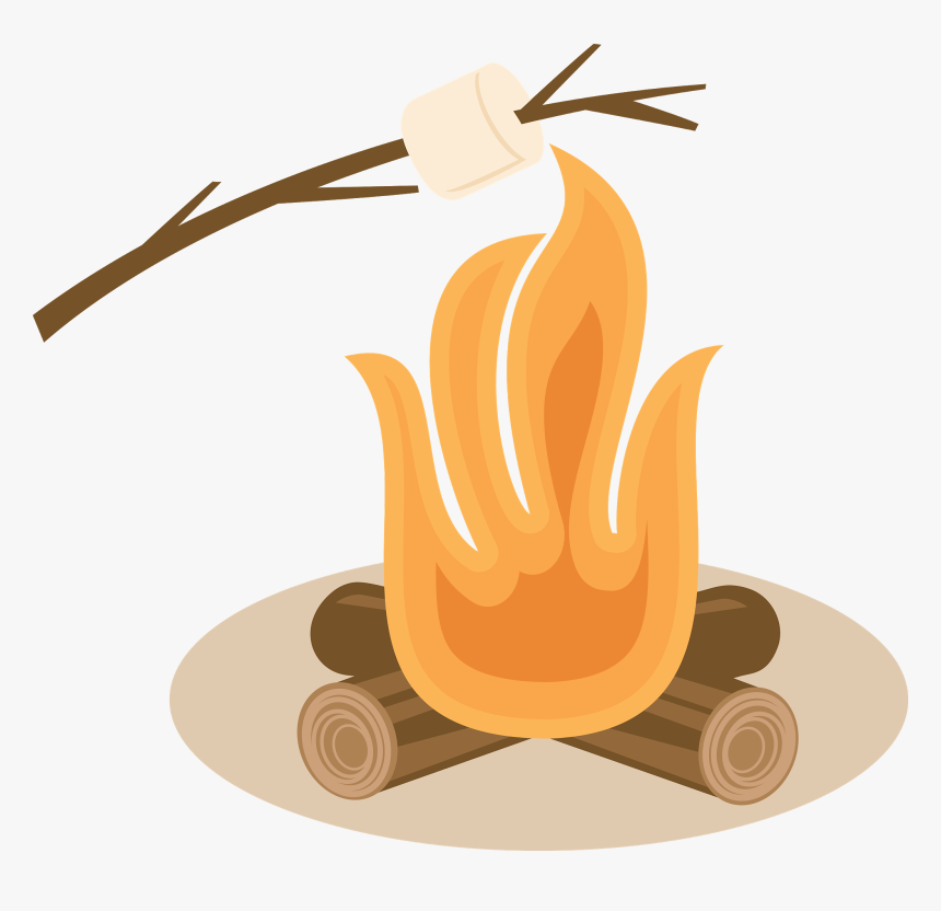 Bonfire Png Picture - Roasting Marshmallows Clip Art, Transparent Png