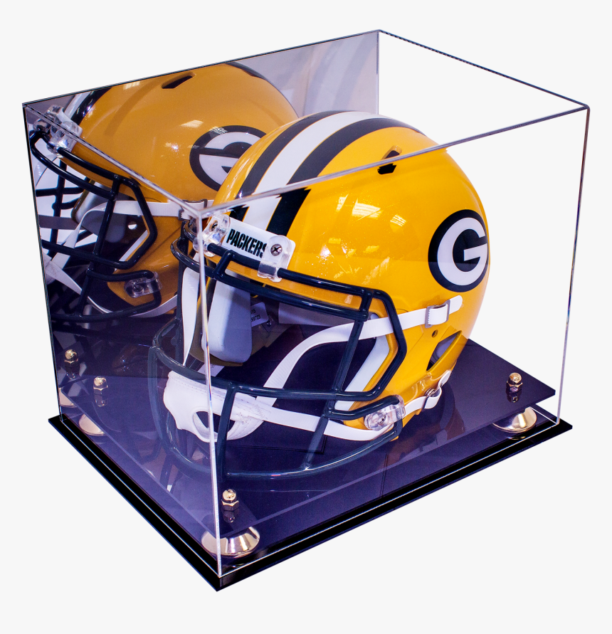 Full Size Football Helmet Display Case With Mirror - Display Case, HD Png Download