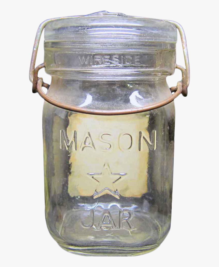 Clip Art Hinged Mason Jars - Candle, HD Png Download