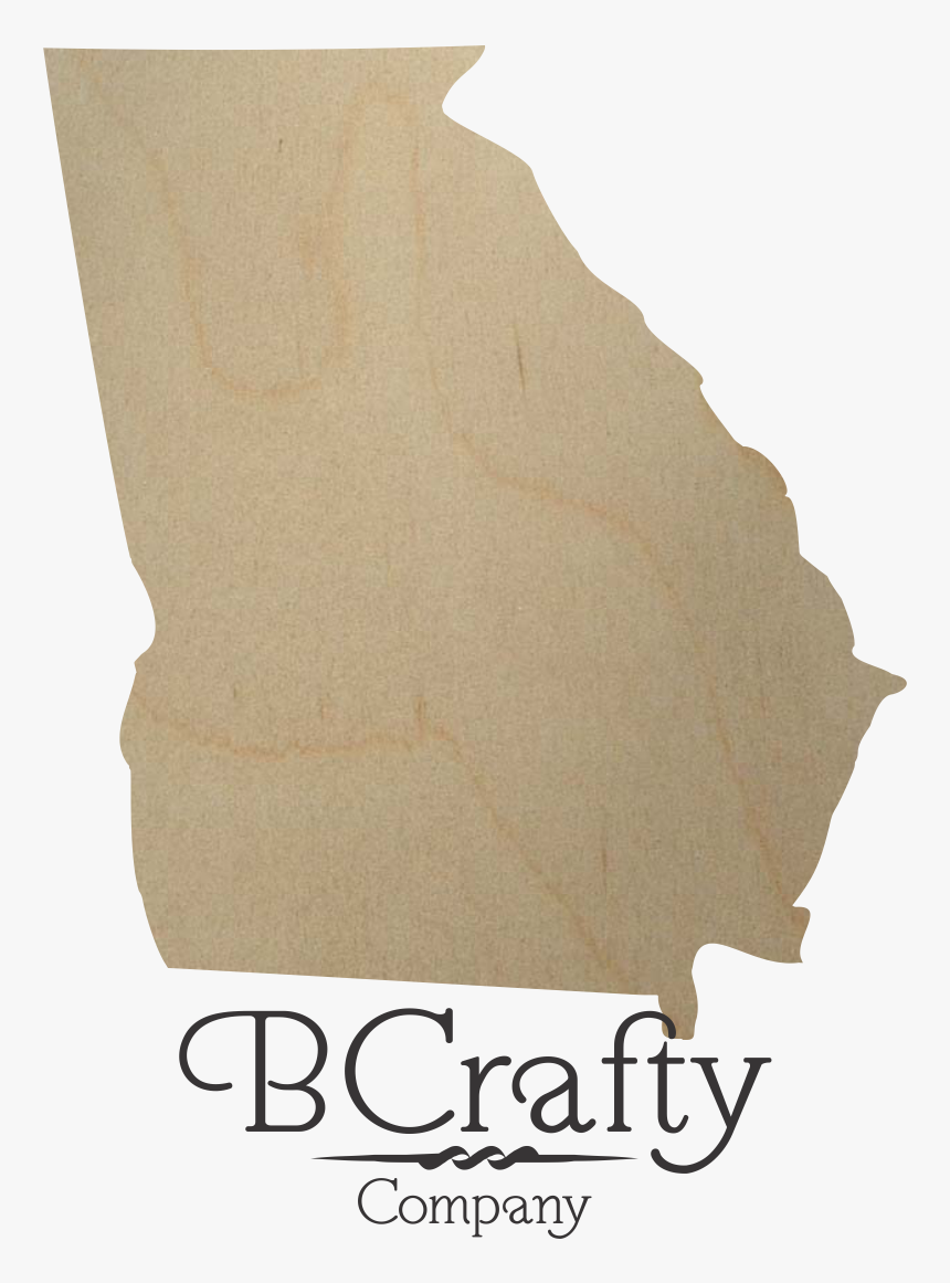 Wooden Georgia State Shape Cutout - Gafollowers, HD Png Download