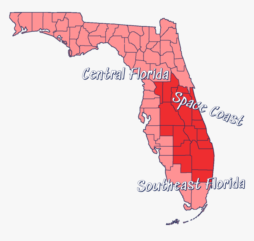 Transparent Florida Map Png - Map, Png Download