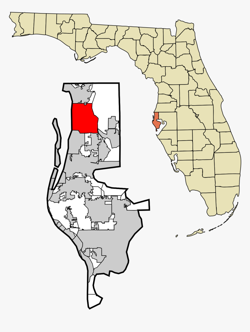 Saint Petersburg Fl Outline, HD Png Download