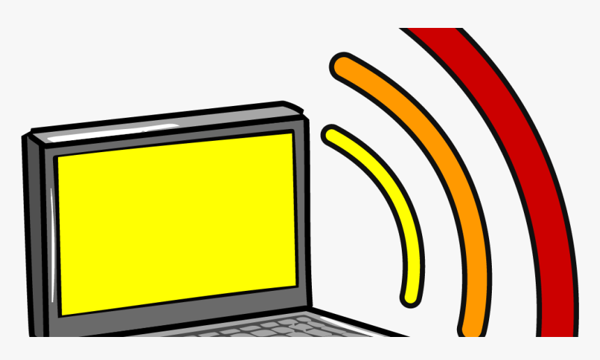 Broken Laptop Screen Cartoon, HD Png Download