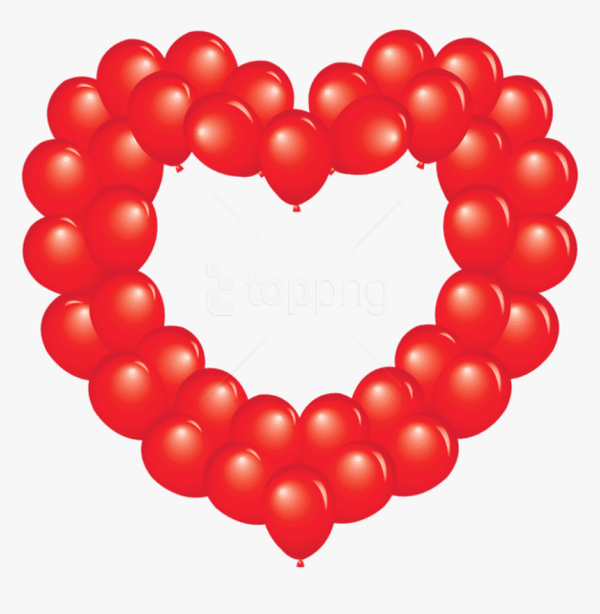 Free Png Download Transparent Red Heart Balloon Png - Heart Balloon Images Clipart, Png Download