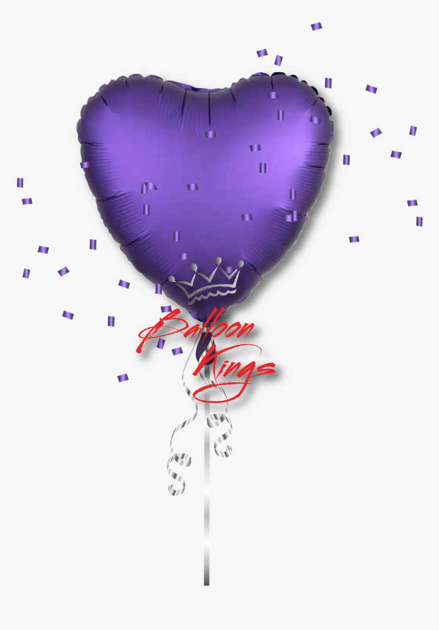 Satin Luxe Purple Royale Heart - Heart, HD Png Download