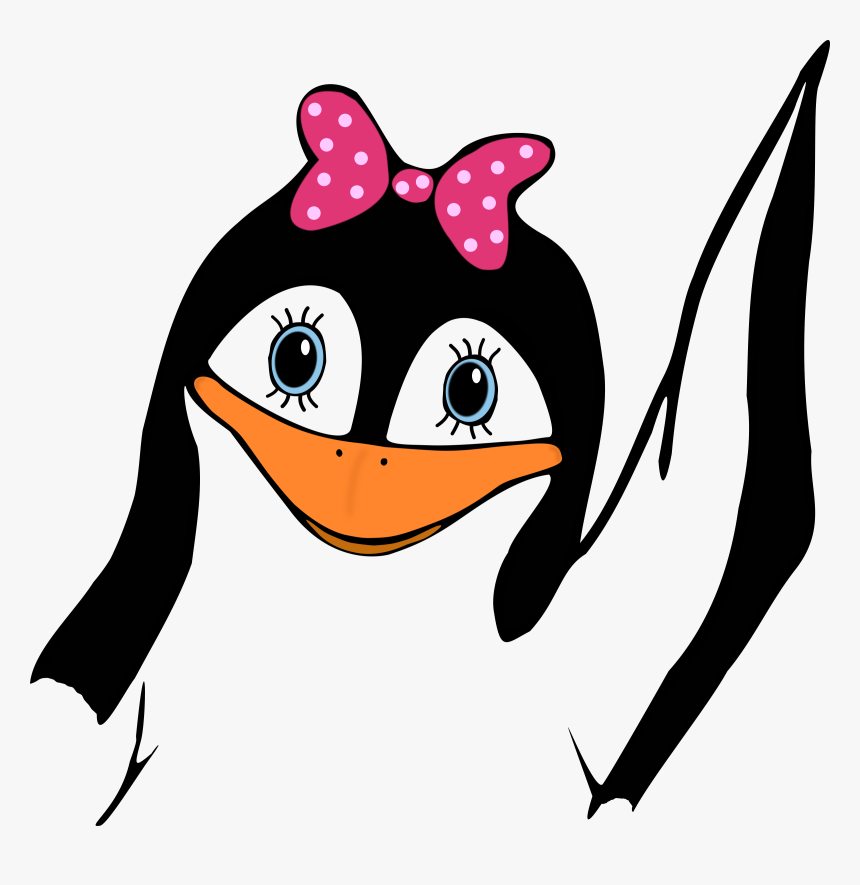 Penguin Png Motivational - Girl Penguin Clip Art, Transparent Png