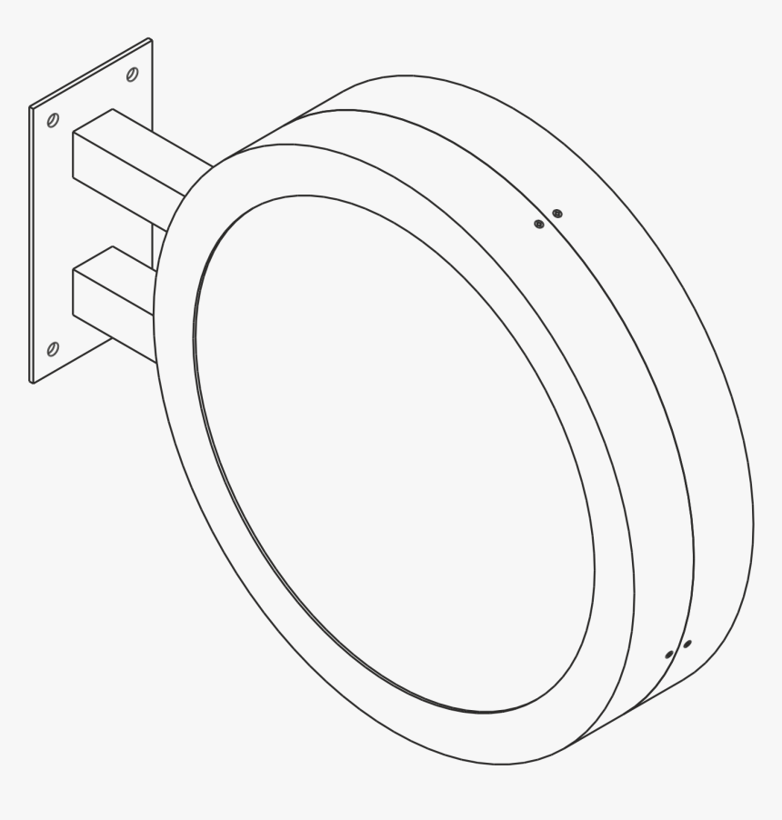 Drawing Isometric Circle - Line Art, HD Png Download