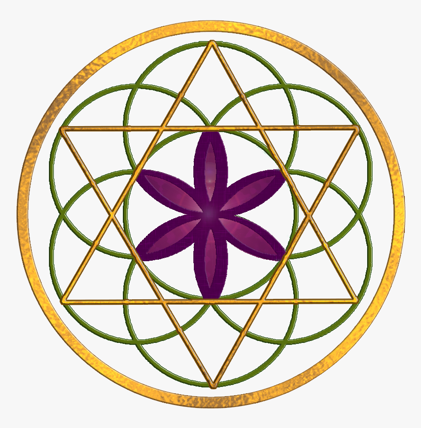 Flower Of Life Star Of David, HD Png Download