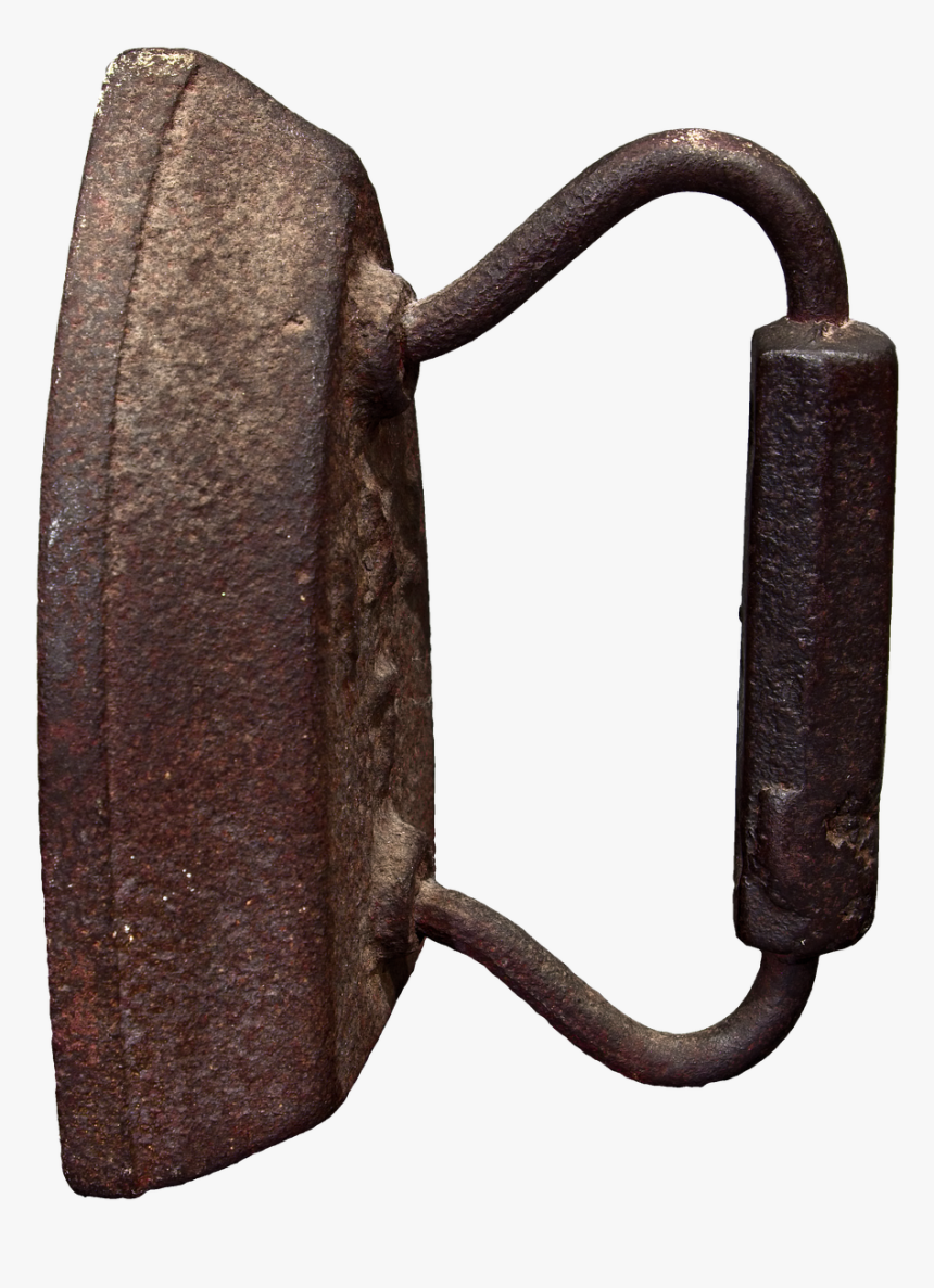 Antique Flat Iron, Clothes, Clothing, Housework - Antique, HD Png Download